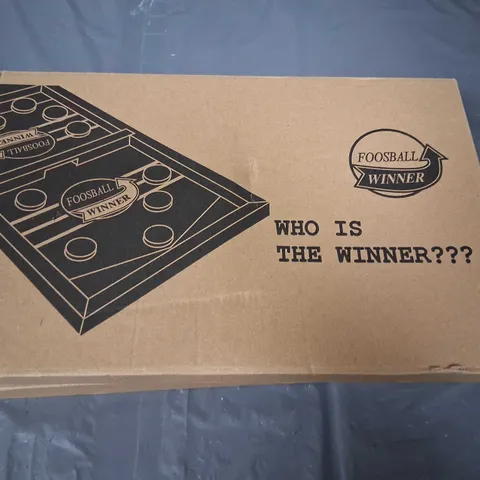 THREE BOXED FOOSBALL WINNER WHO IS THE WINNER GAMES