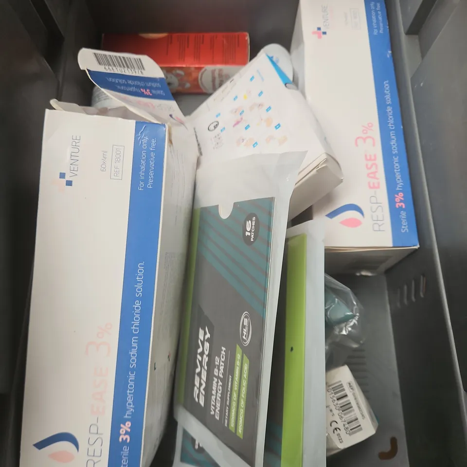 TOTE OF APPROXIMATELY 20 ASSORTED HEALTHCARE PRODUCTS TO INCLUDE COVID SELF TESTS - LUBIDO INTIMATE LUBRICANT AND MENOPAUSE SUPPORT SUPPLEMENTS