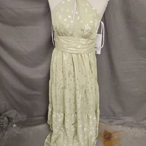 MAYA DELUXE MAXI DRESS IN SAGE SIZE 10