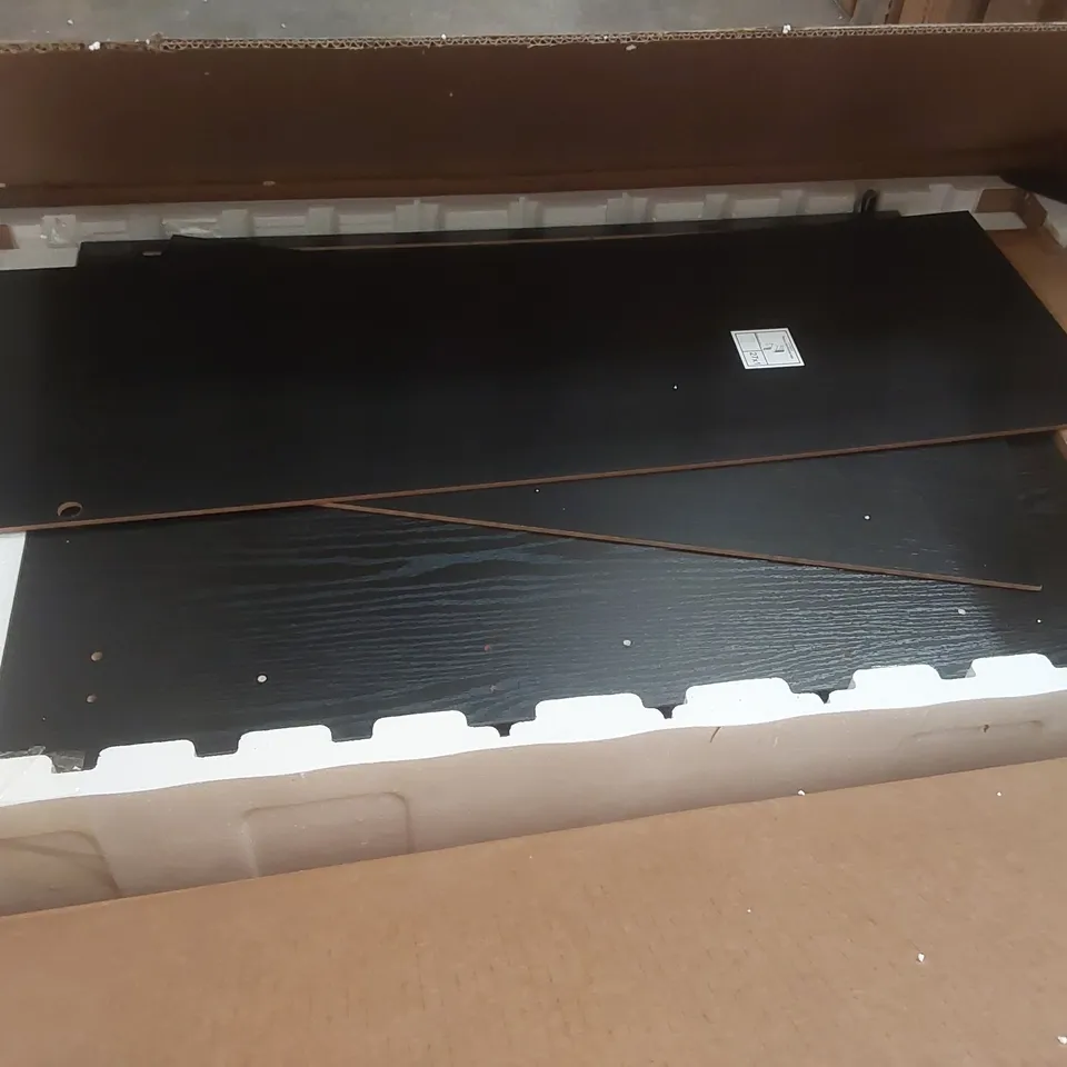 BOXED WOODEN VANITY DESK - BLACK