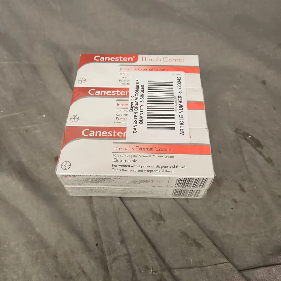 SEALED CANESTON THRUSH COMBI INTERNAL & EXTERNAL CREAMS X6