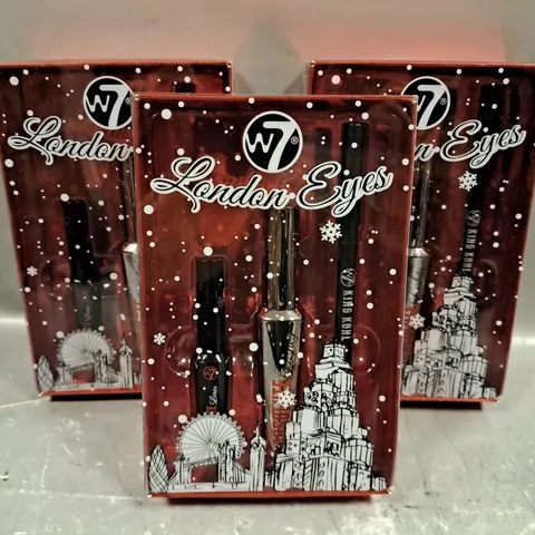 4 X W7 LONDON EYES 3 PIECE CHRISTMAS SETS