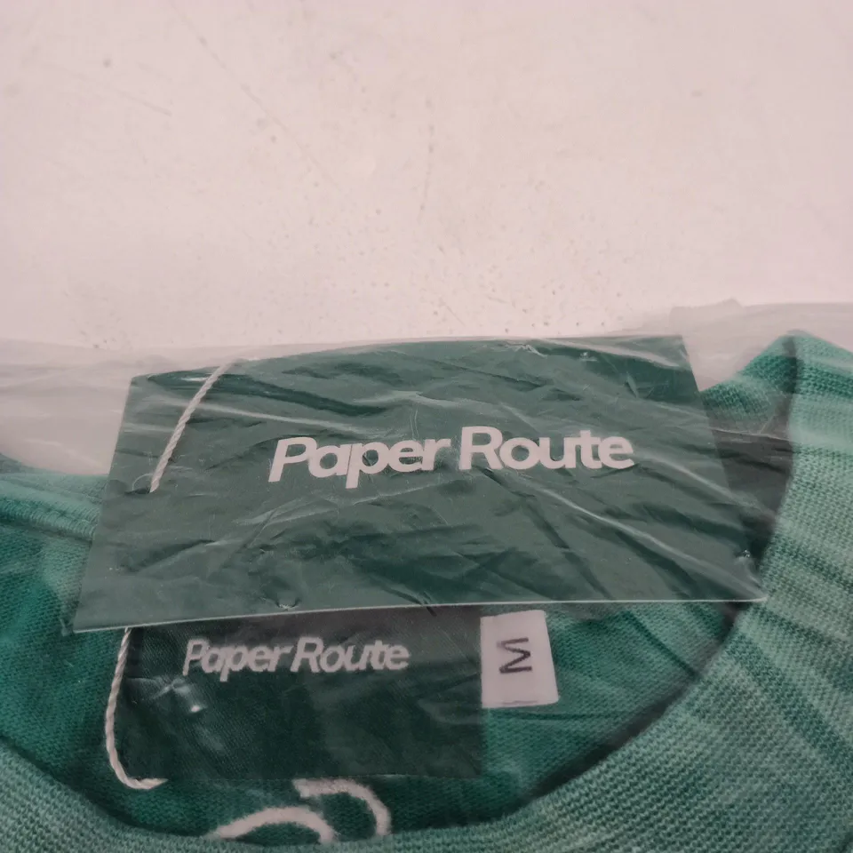 PAPER ROUTE GREEN TOP – SIZE M
