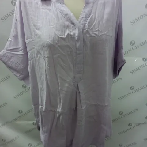 MAISON DE NIMES CRINKLE BLOUSE IN LILAC - M