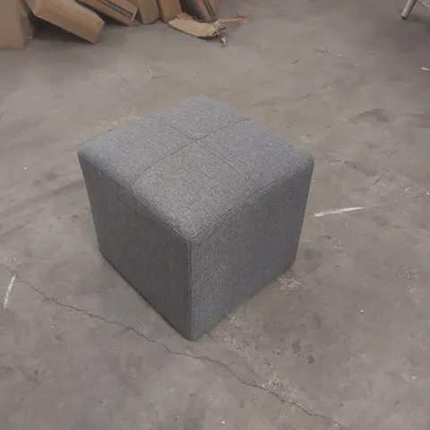 DESIGNER FABRIC UPHOLSTERED FOOTSTOOL