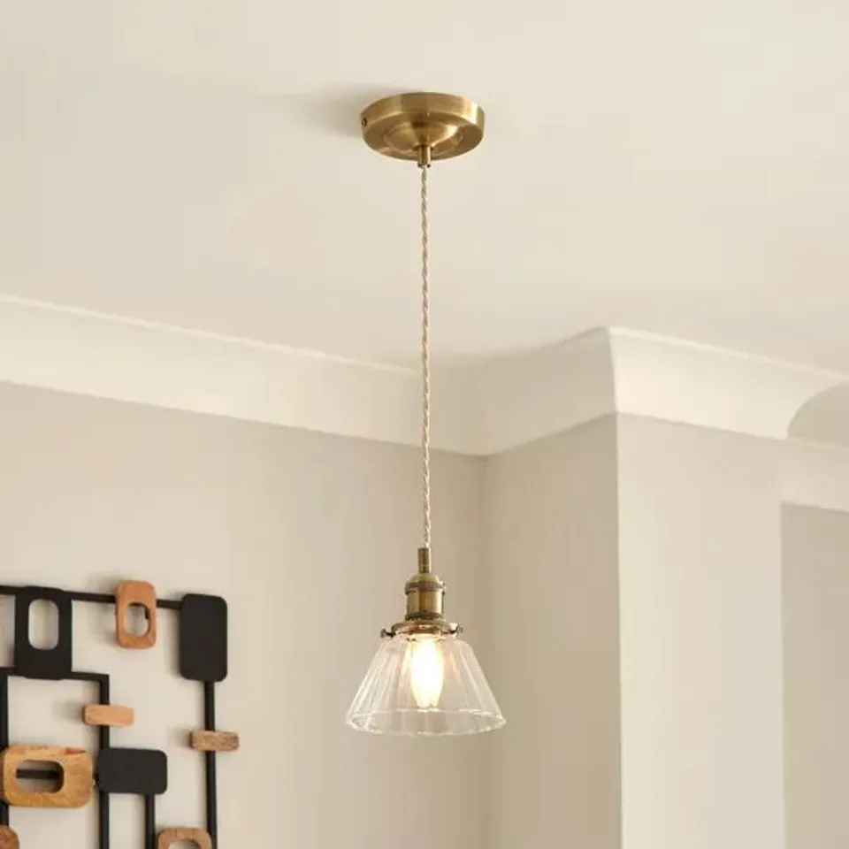 BOXED HAYLEY ART DECO PENDANT LIGHT