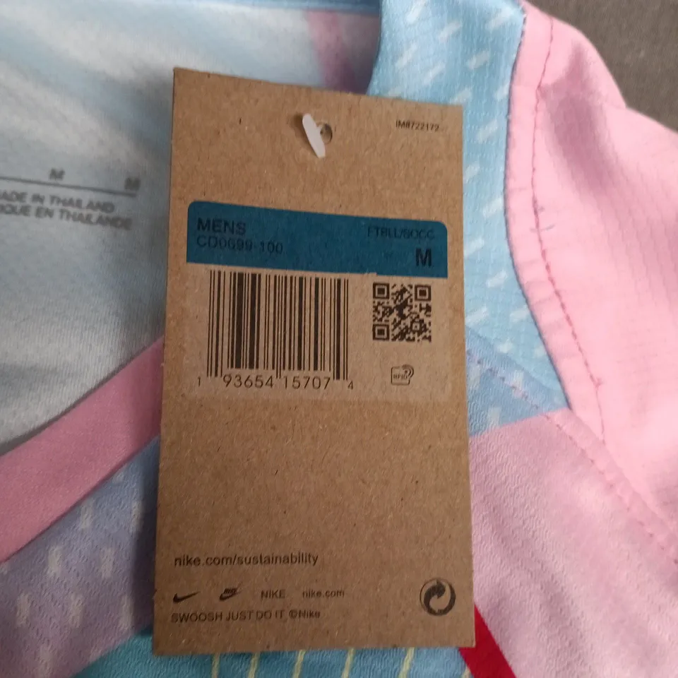 NIKE FC BARCELONA FOOTBALL JERSEY – GRADIENT BLUE/PINK, SIZE M (MEN'S) (LAMINE YAMAL - #10)