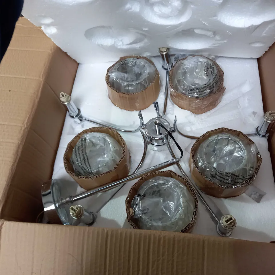SELINA CEILING FITTNG 5LT SEMI FLUSH POL LAMP