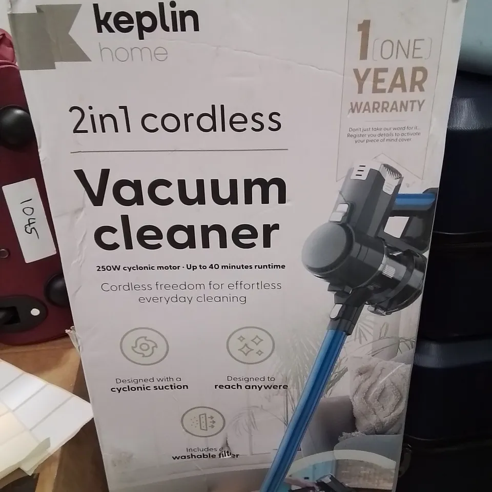 BOXED KEPLIN 2IN1 CORDLESS VACUUM CLEANER 