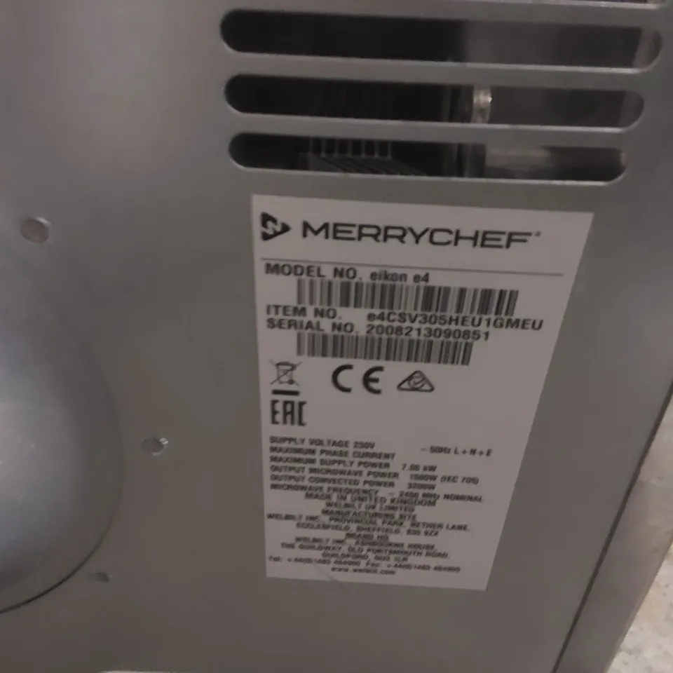 MERRYCHEF EIKON E4 HIGH SPEED OVEN