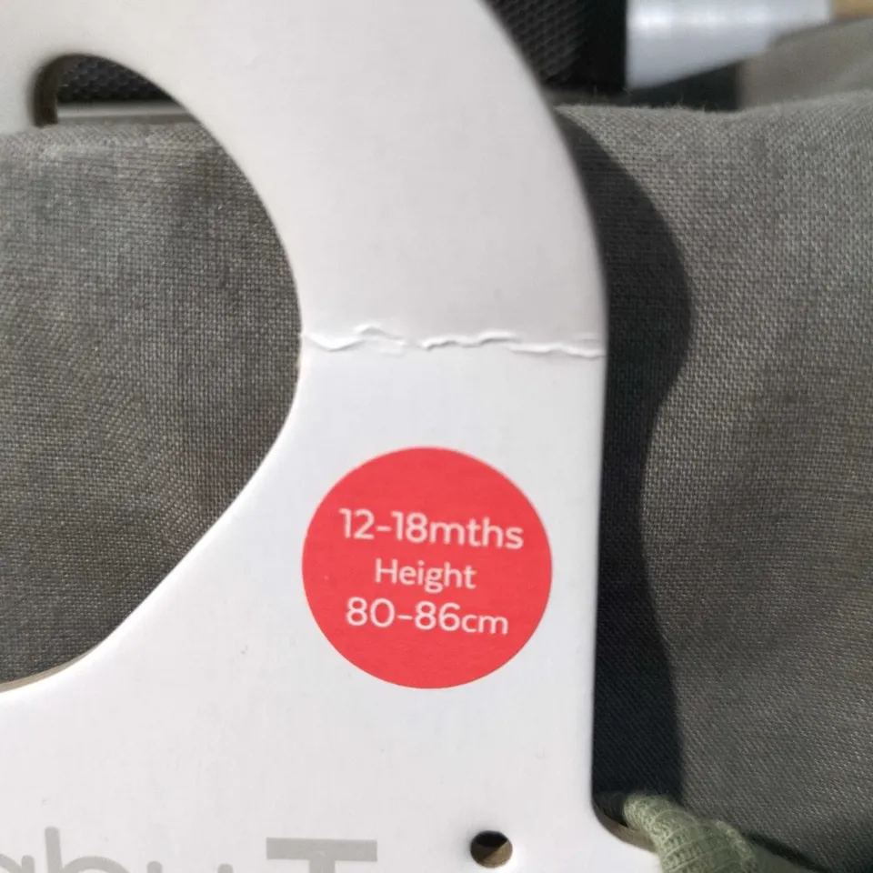 3 X BABY TU STRIPED SLEEPSUIT ROMPER – 12-18 MONTHS