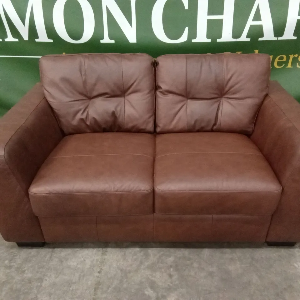 ARDEN ITALIAN LEATHER 2 SEATER SOFA RRP £1299