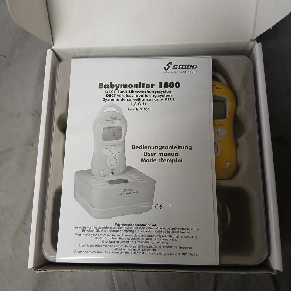 STABO BABYMONITOR 1800 DECT WIRELESS BABY MONITOR – BOXED