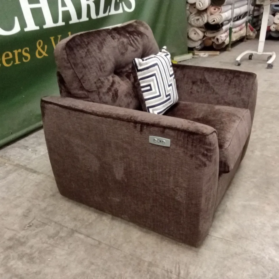 MARGATE POWER INCLINER ARMCHAIR - CHOCOLATE RRP £649