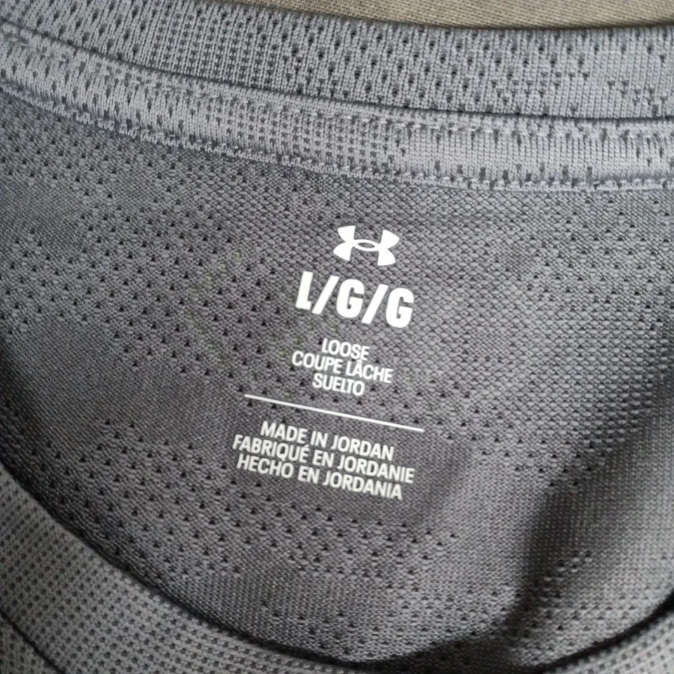 UNDER ARMOUR MEN'S UA TECH VENT JACQUARD SS T-SHIRT - GREY, UK L (LG)