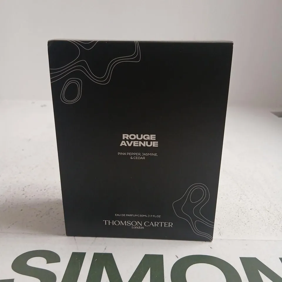 BOXED THOMSON CARTER LONDON ROUGE AVENUE EAU DE PARFUM 50ML