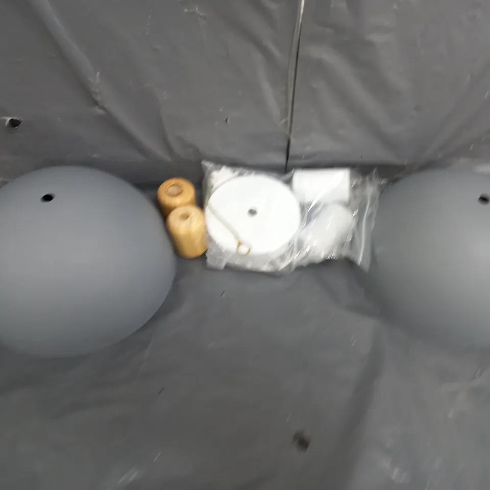 SET OF 2 BOWL CEILING LIGHT PENDANTS
