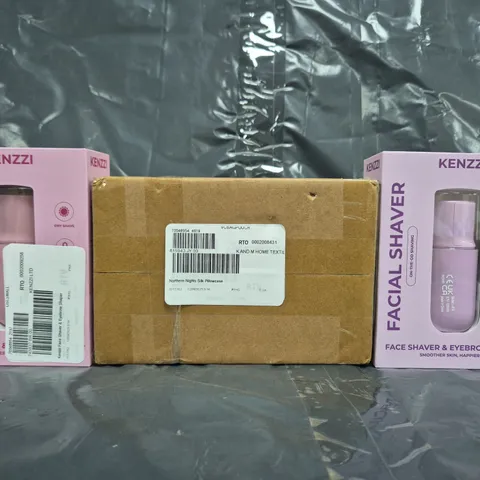 BOX OF APPROXIMATELY 20 ASSORTED HOUSEHOLD ITEMS TO INCLUDE FACIAL SHAVER, PILLOWCASES, ETC - COLLECTION ONLY