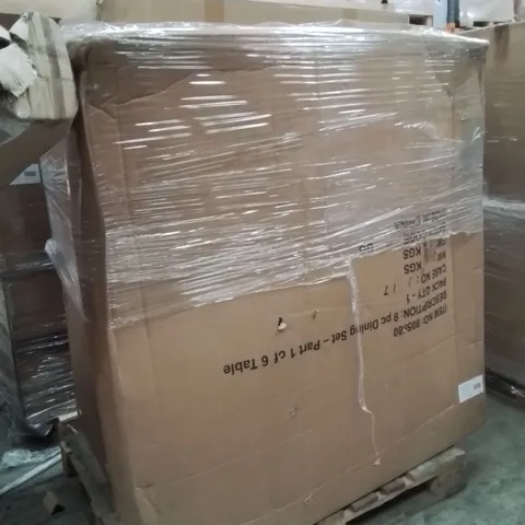 PALLET OF INCOMPLETE DINING SET