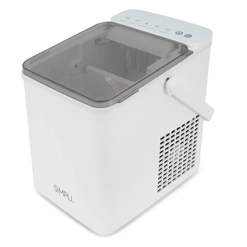 SIMPLI COMPACT ICE CUBE MAKER W/ 1.1L WATER TANK WHITE BOXED