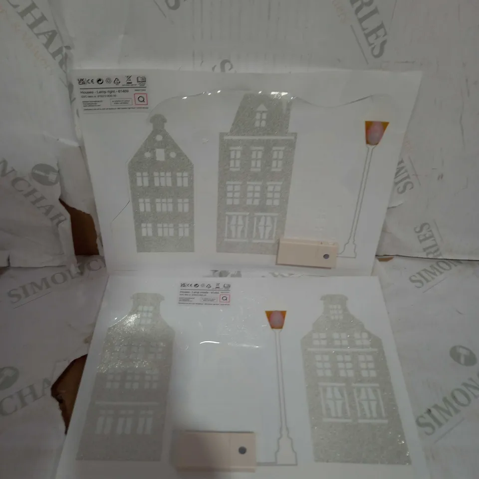 SANTA EXPRESS PRELIT GLITTER WINDOW STICKERS