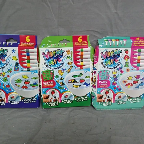 WATER ART CRAFT KITS FOR KIDS – SET OF 3 (GALAXY EXPLORERS, SAFARI ADVENTURE, FAIRY GARDEN)