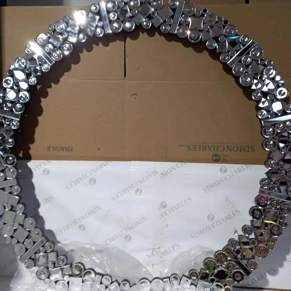 JM BY JULIEN MACDONALD CRYSTAL WALL CLOCK - COLLECTION ONLY