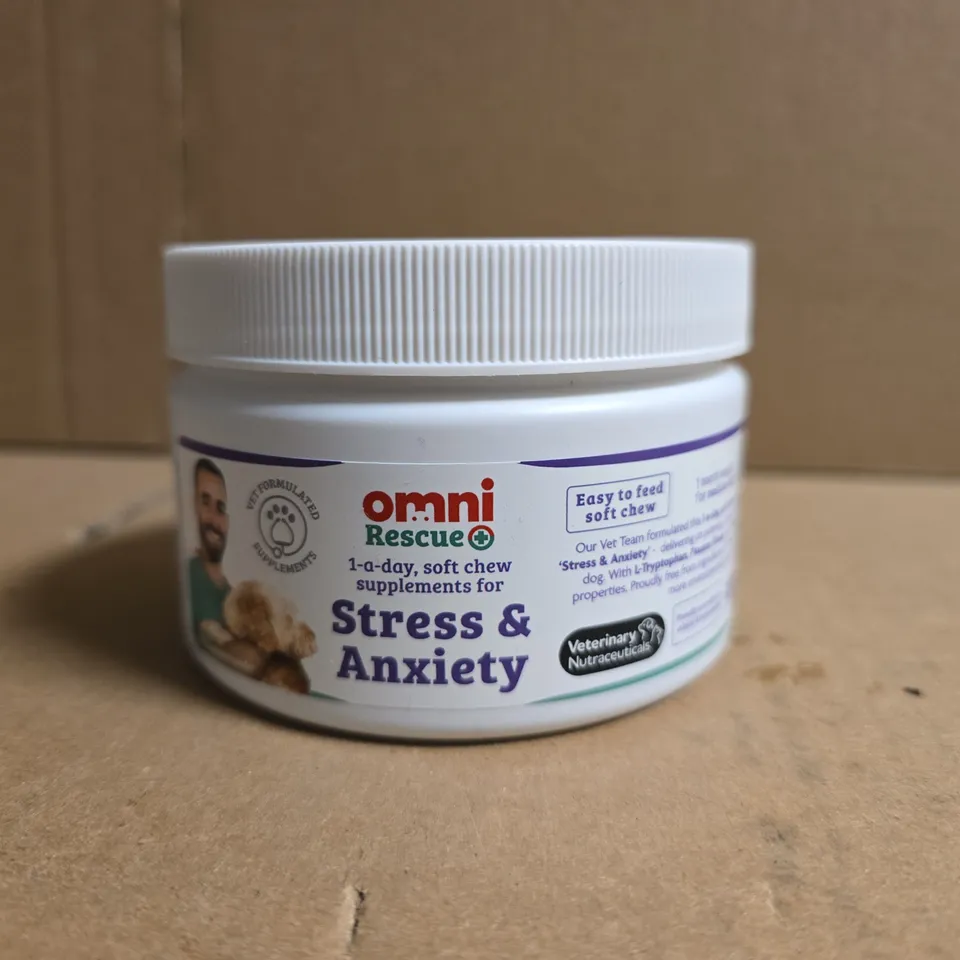 OMNI RESCUE STRESS & ANXIETY DOG SOFT CHEW SUPPLEMENTS