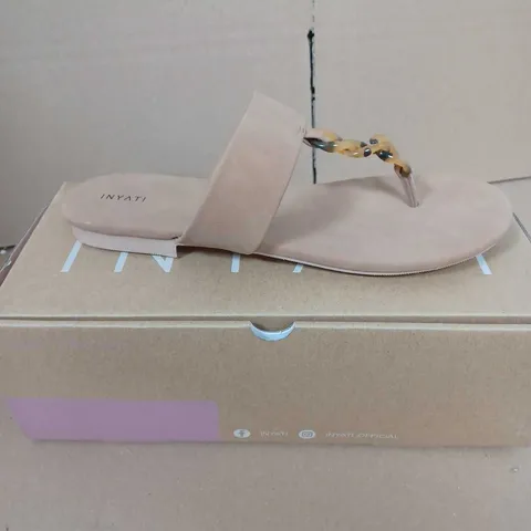 INYATI - LEANDRA THONG STYLE SANDAL IN TOASTED NUT - 6