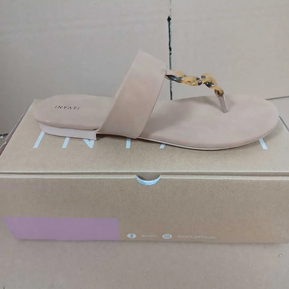 INYATI - LEANDRA THONG STYLE SANDAL IN TOASTED NUT - 6