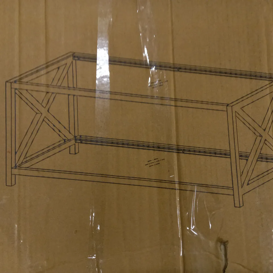 BOXED CHRISTIE CHROME COFFEE TABLE - COLLECTION ONLY RRP £229.99