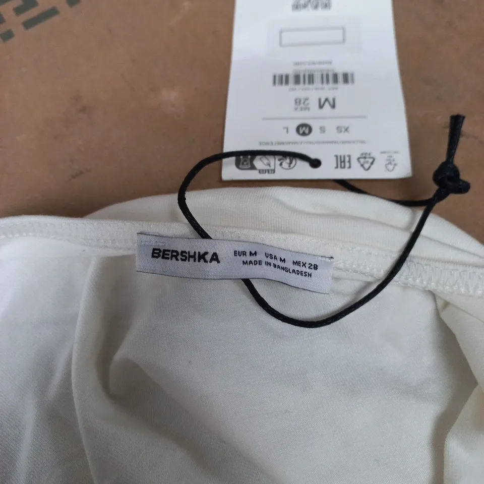 BERSHKA WHITE SLEEVELESS TOP – EU M