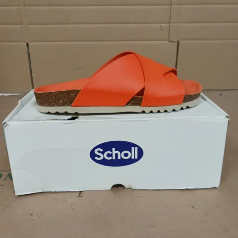 SCHOLL VIVIAN SANDALS ORANGE SIZE 6.5