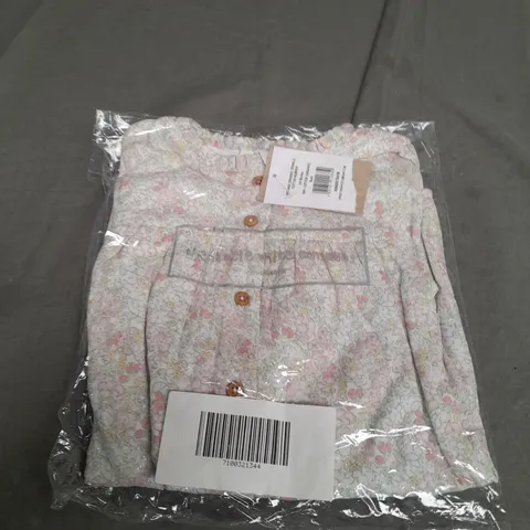 SEALED THE LITTLE WHITE COMPANY CRINKLE COTTON ROMPER - 3-6 MONTHS