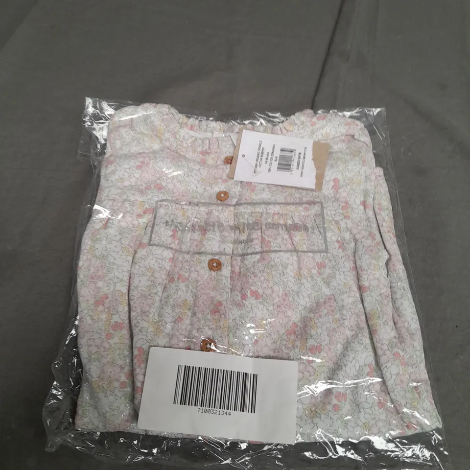 SEALED THE LITTLE WHITE COMPANY CRINKLE COTTON ROMPER - 3-6 MONTHS 