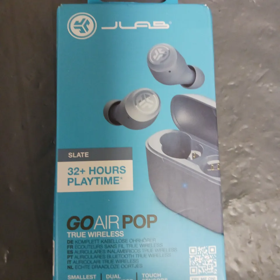 LOT OF 4 BOXED JLAB GO AIR POP TRUE WIRELESS EARPHONES