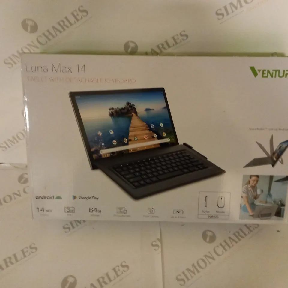 BRAND NEW BOXED VENTURER LUNA NAX 14 TABLET WITH DETACHABLE KEYBOARD