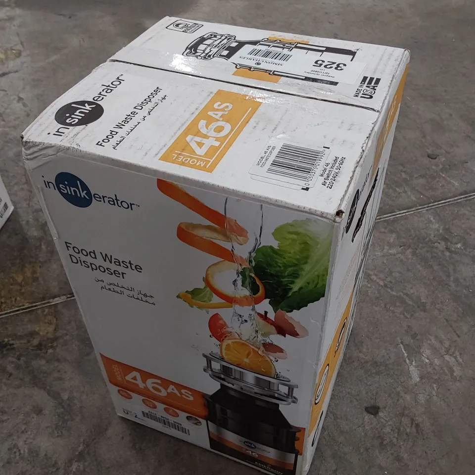 BOXED INSINKERATOR FOOD WASTE DISPOSER MODEL 46AS