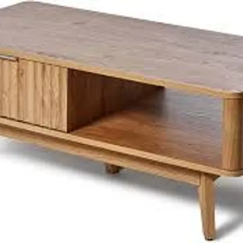 BOXED JAHNKE WAVE COFFEE SK COFFEE TABLE - WALNUT IMITATION (1 BOX)