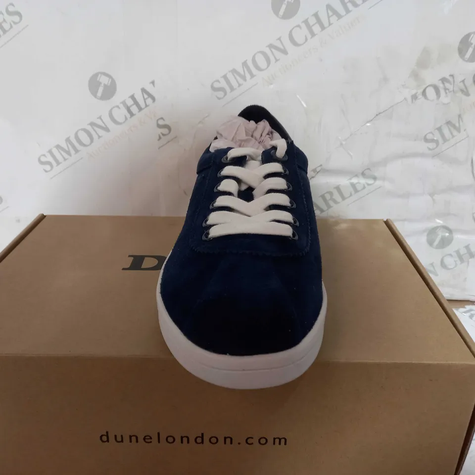 BOXED PAIR OF DUNE LONDON SHOES NAVY