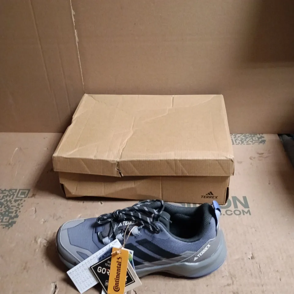 TERREX HIKING SHOES – BLUE/GREY WITH CONTINENTAL OUTSOLE - SIZE UK 6