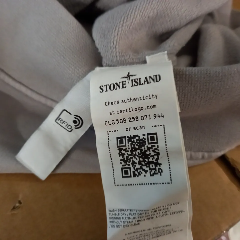 STONE ISLAND JUNIOUR 1/4 ZIP JUMPER IN GREY - 14 YEARS