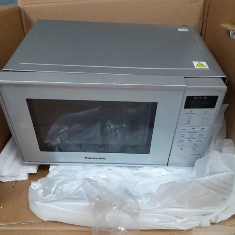 BOXED PANASONIC NN-K18JMM MICROWAVE / GRILL OVEN - SILVER - COLLECTION ONLY 