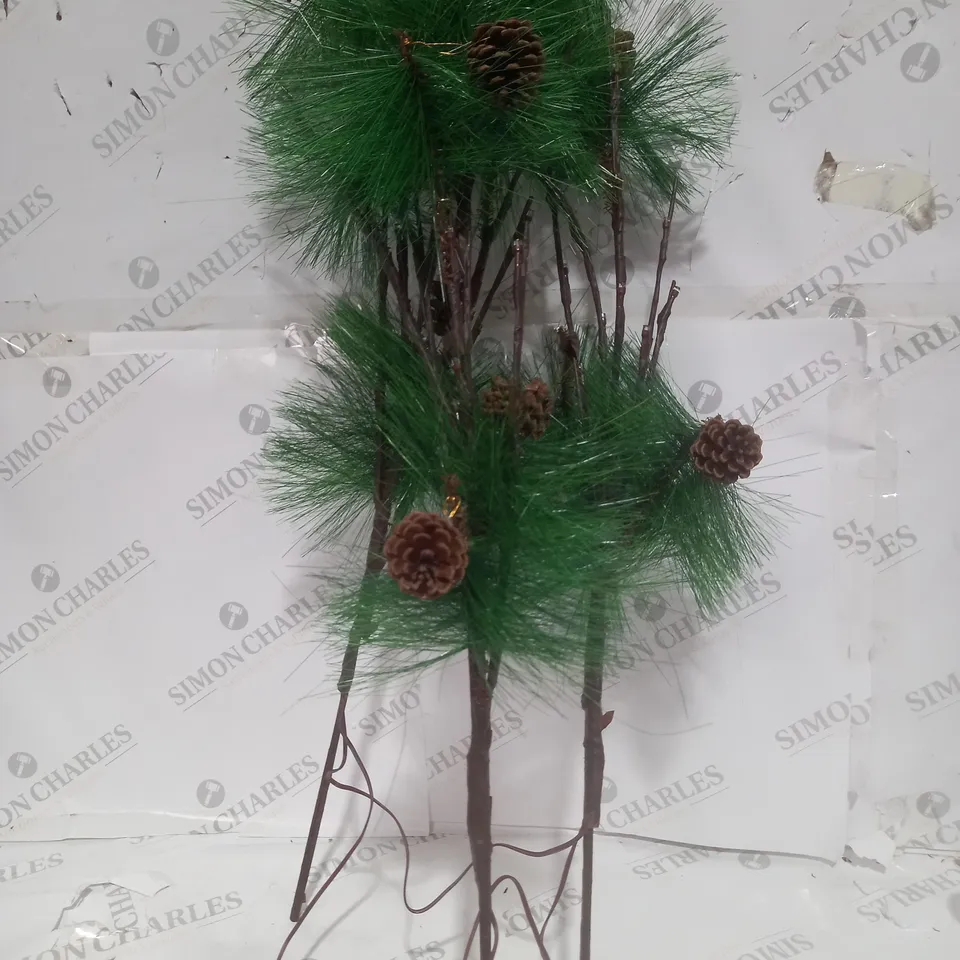 BOXED OUTLET HOME REFLECTIONS SET OF 3 PRE-LIT PINE BRANCHES