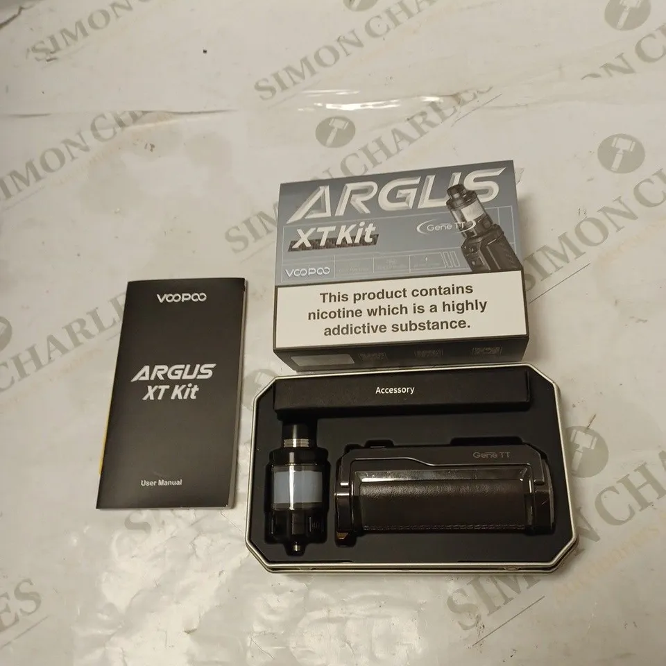 BOXED VOOPOO ARGUS GT 2 5,0/ 6,5ML 200W KIT WITH ACCESSORIES AND MANUAL