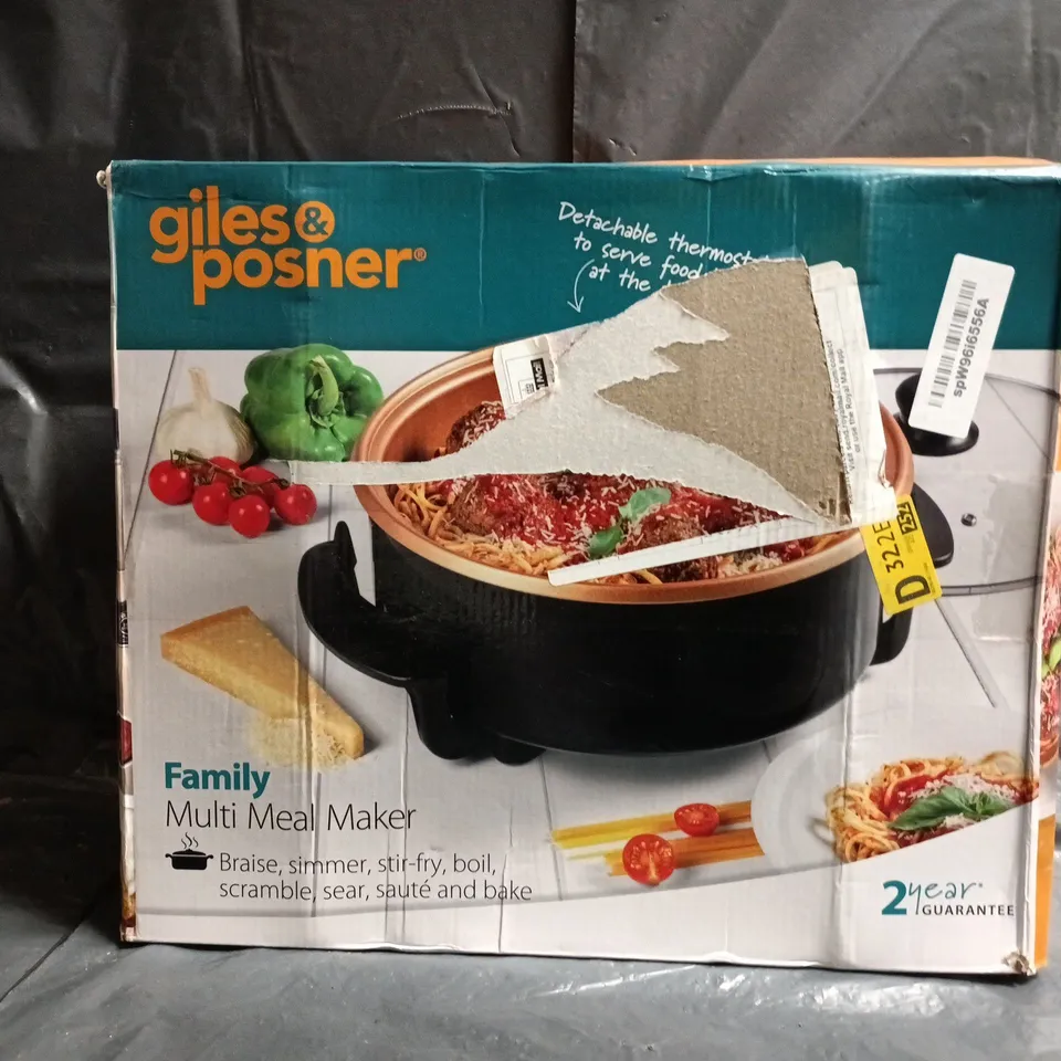 BOXED GILES & POSNER FAMILY MULTI MEAL MAKER