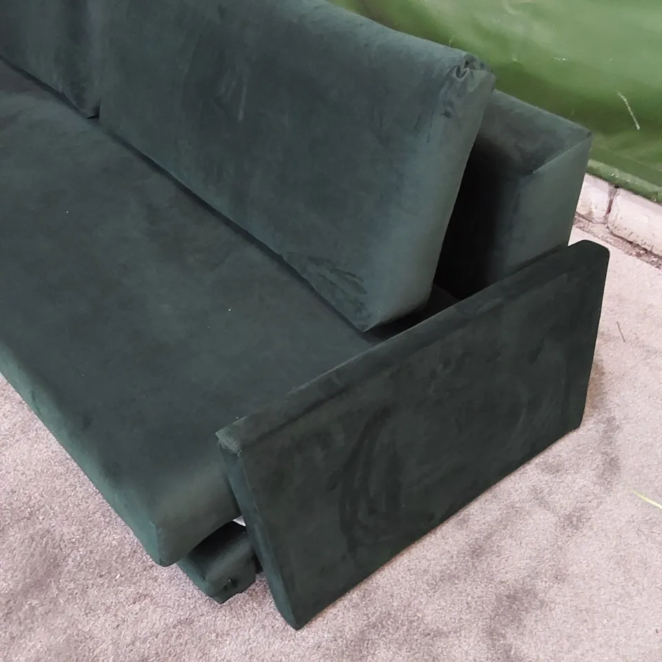 DESIGNER UPHOLSTERED FOREST FABRIC SOFA BED 