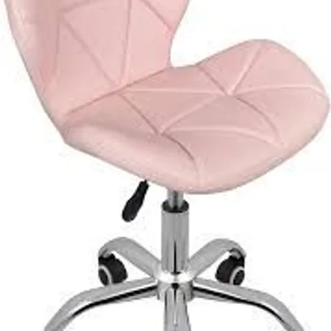 BOXED LUELLA OFFICE SWIVEL CHAIR IN PINK