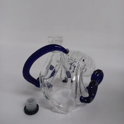GLASS OCTOPUS SHAPED WHISKEY DECANTER