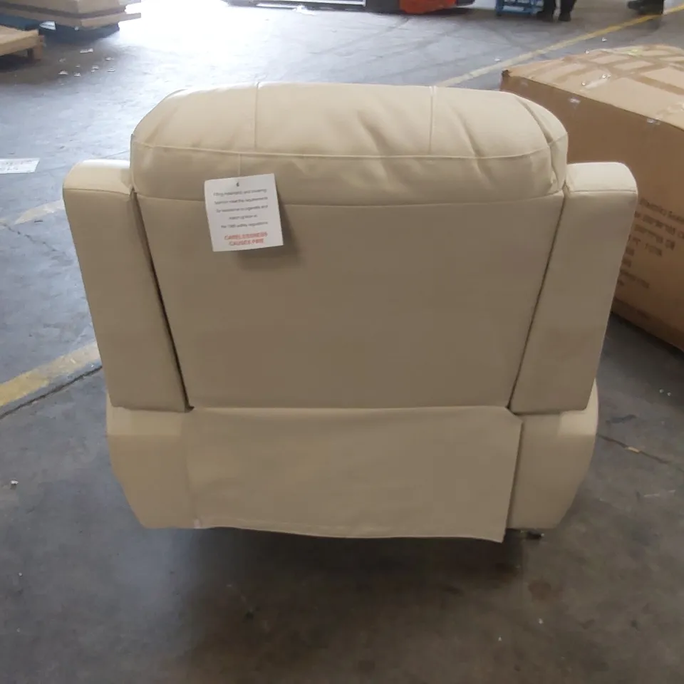 QUALITY DESIGNER FAUX LEATHER ELECTRIC RECLINING ARMCHAIR